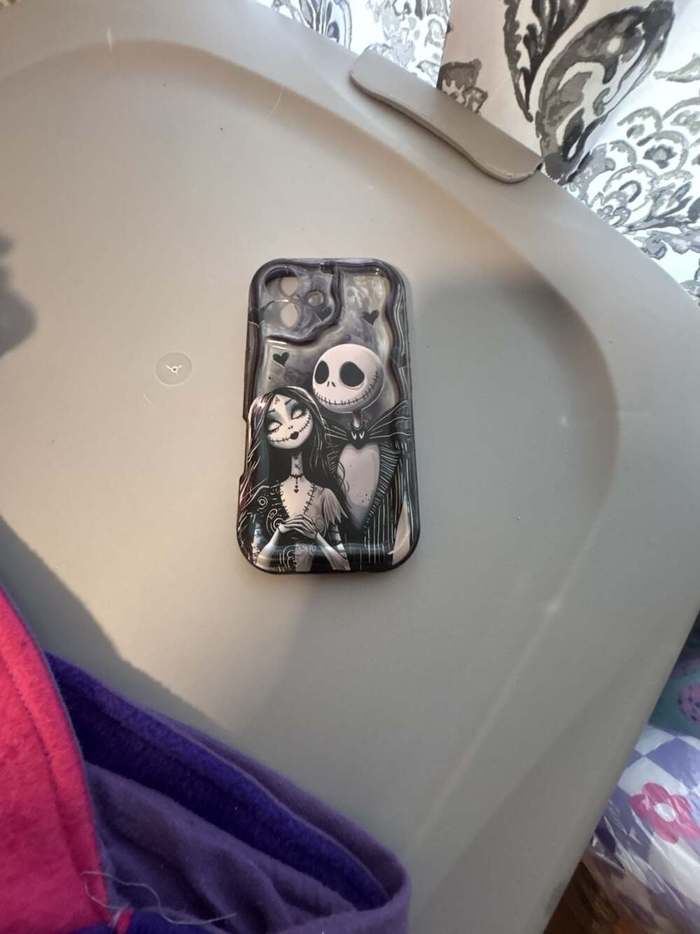 The Nightmare Before Christmas Jack and Sally iPhone 16 Case